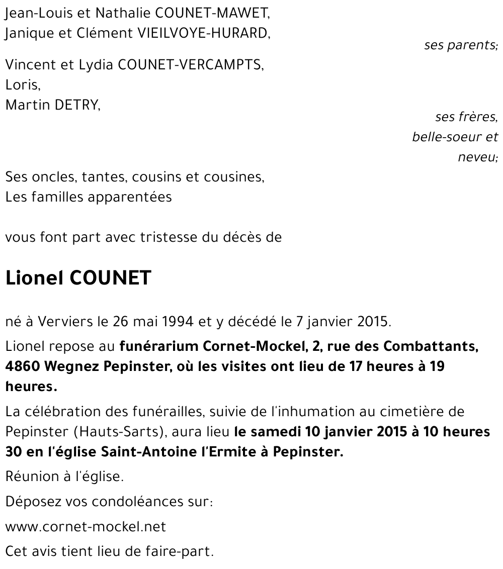 Lionel COUNET