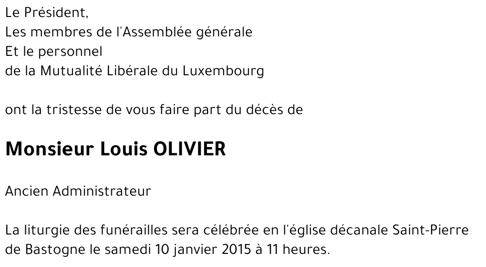 Louis OLIVIER