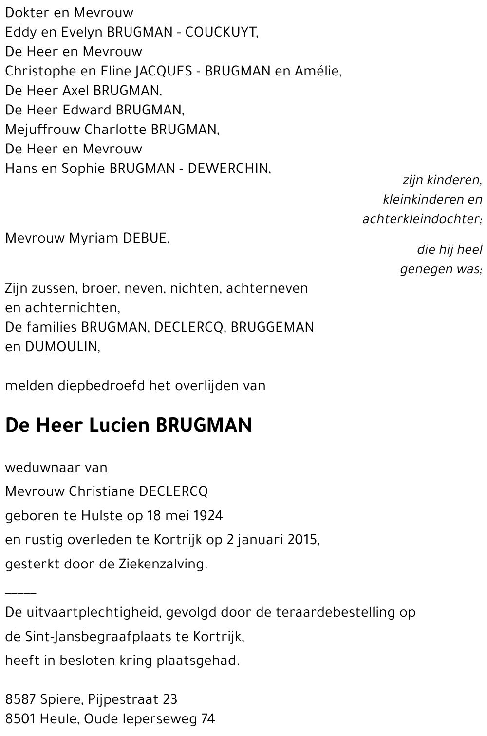 Lucien BRUGMAN