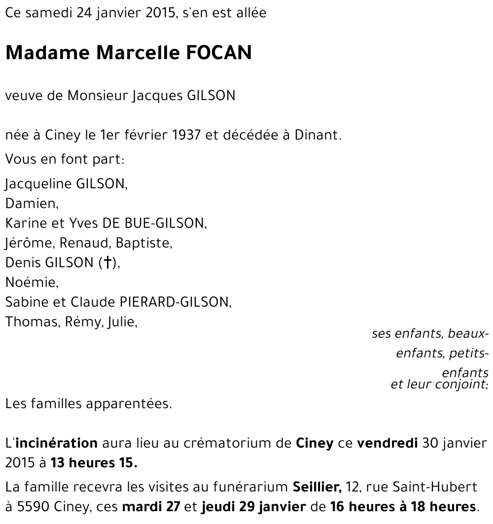 Marcelle FOCAN