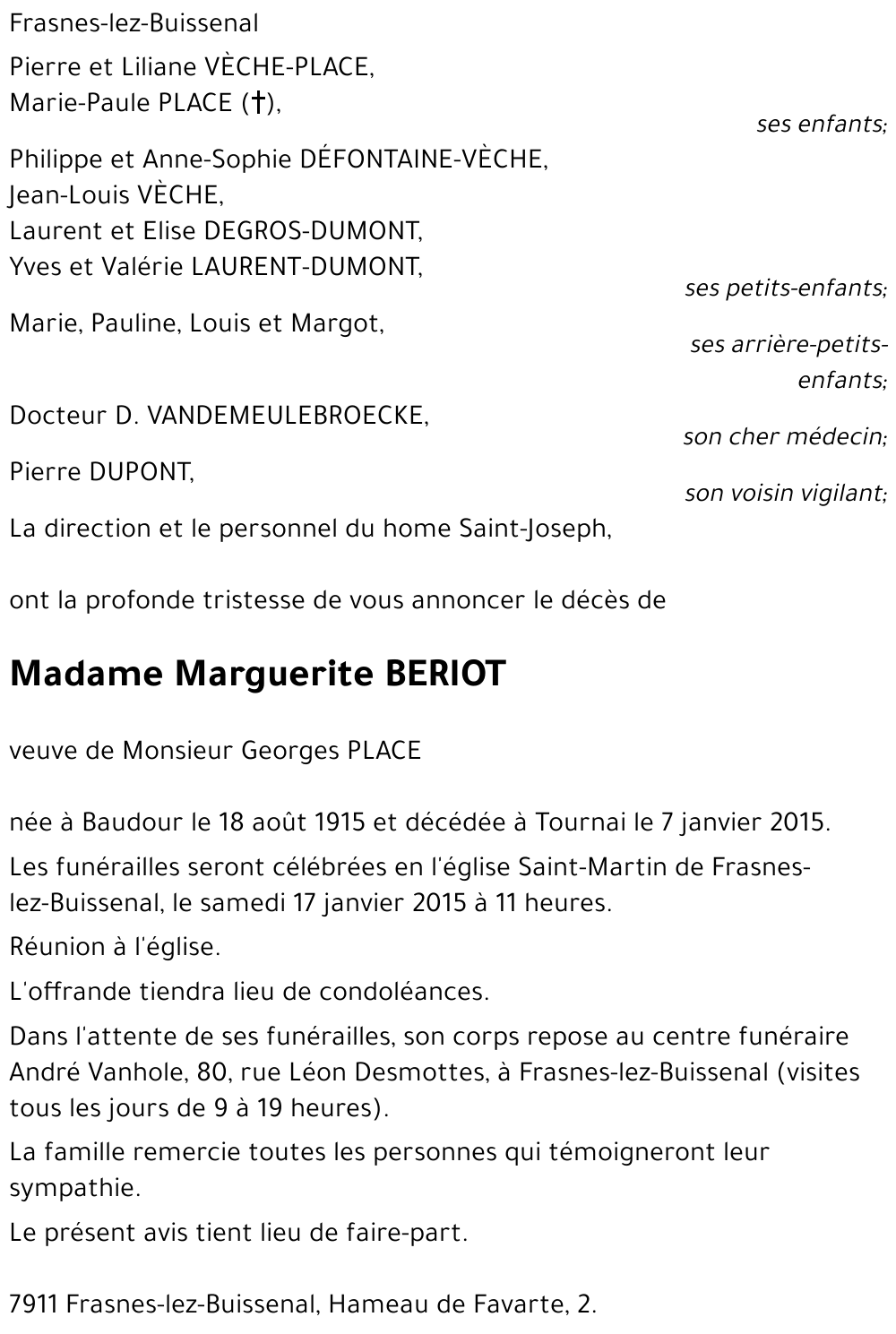 Marguerite BERIOT