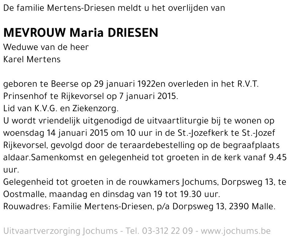 Maria Driesen