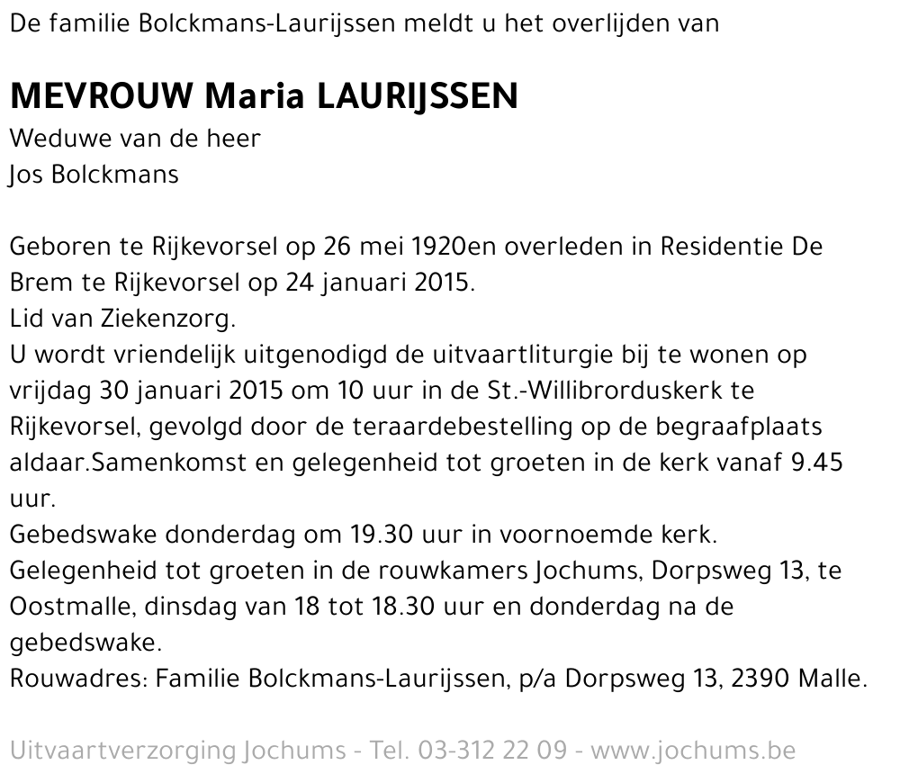 Maria Laurijssen