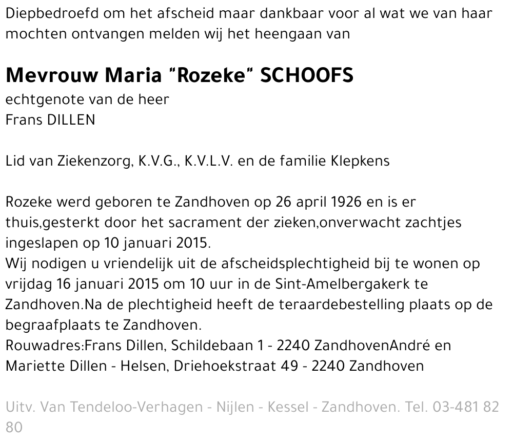 Maria Schoofs