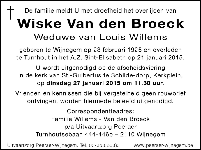 Maria Van den Broeck