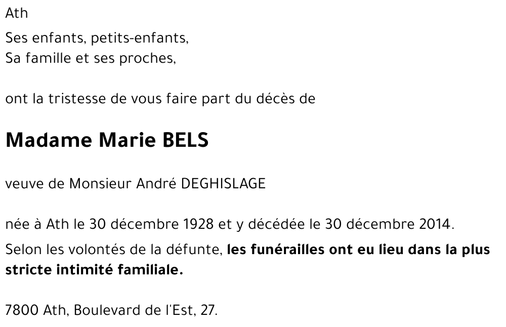 Marie BELS