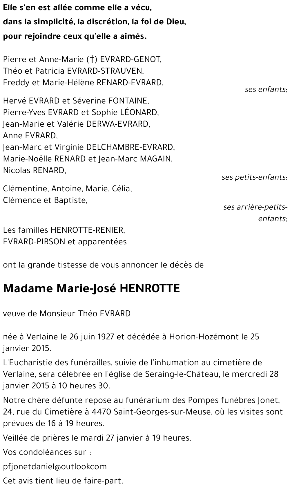 Marie-José HENROTTE
