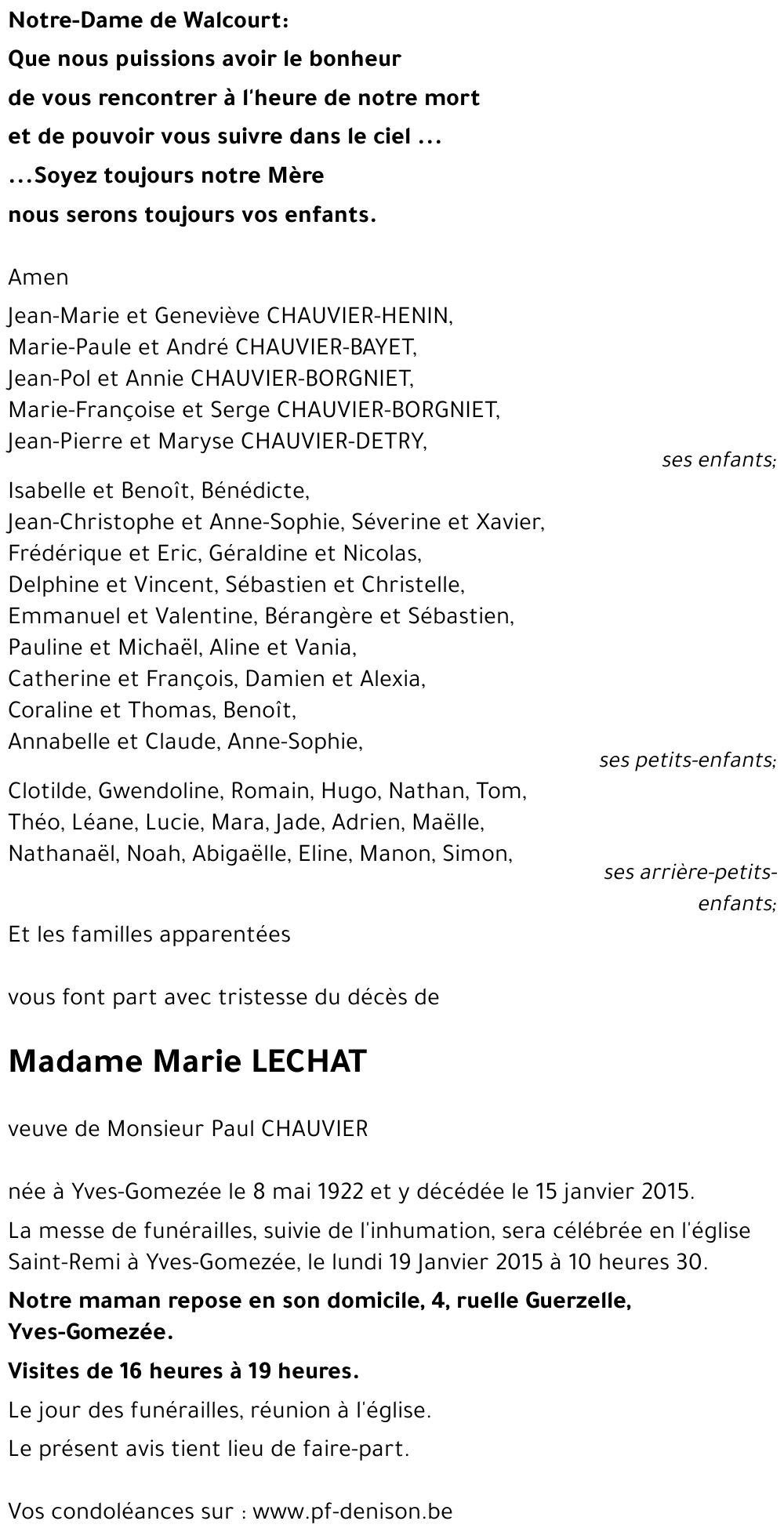 Marie LECHAT