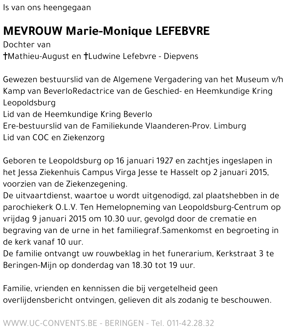 Marie-Monique Lefebvre