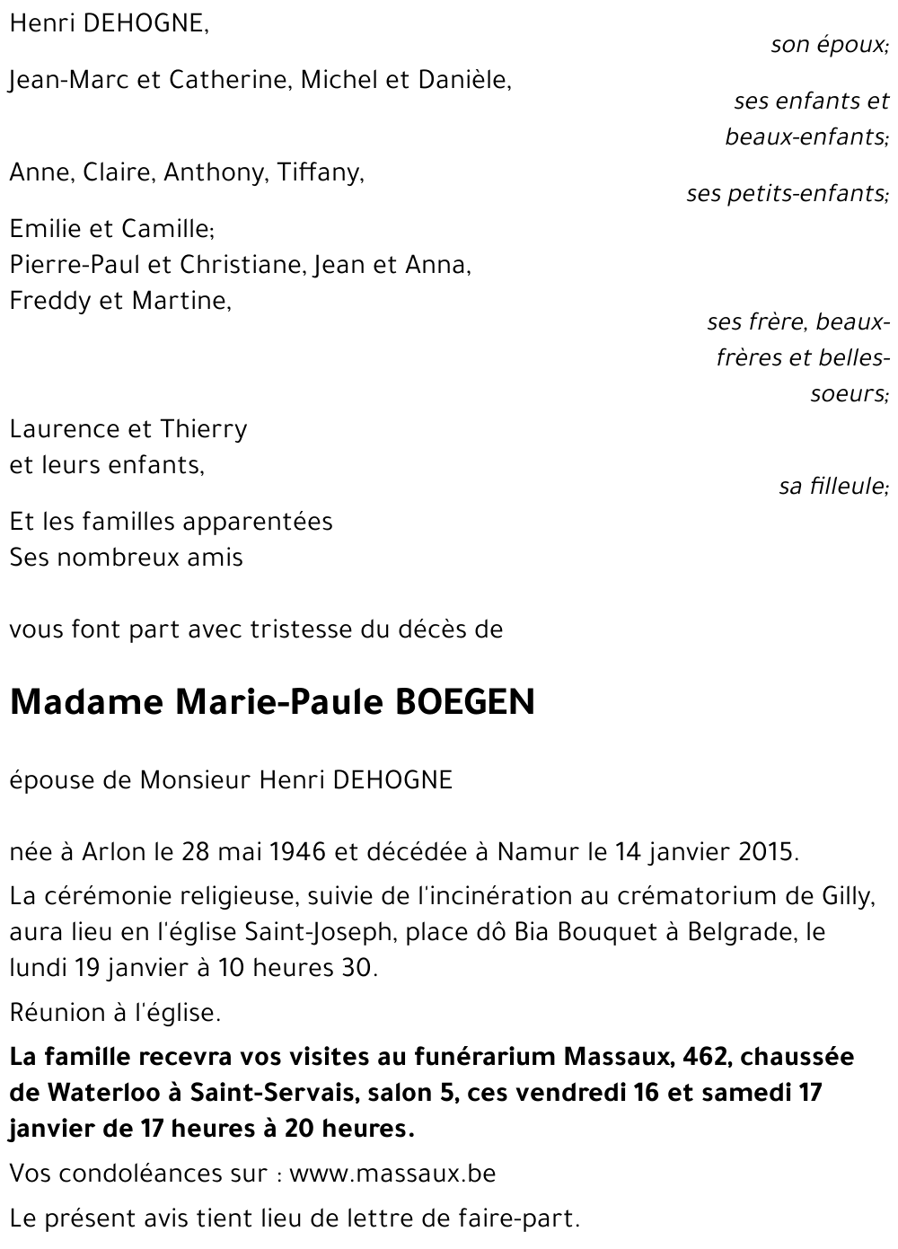Marie-Paule BOEGEN