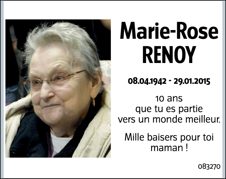 Marie-Rose RENOY