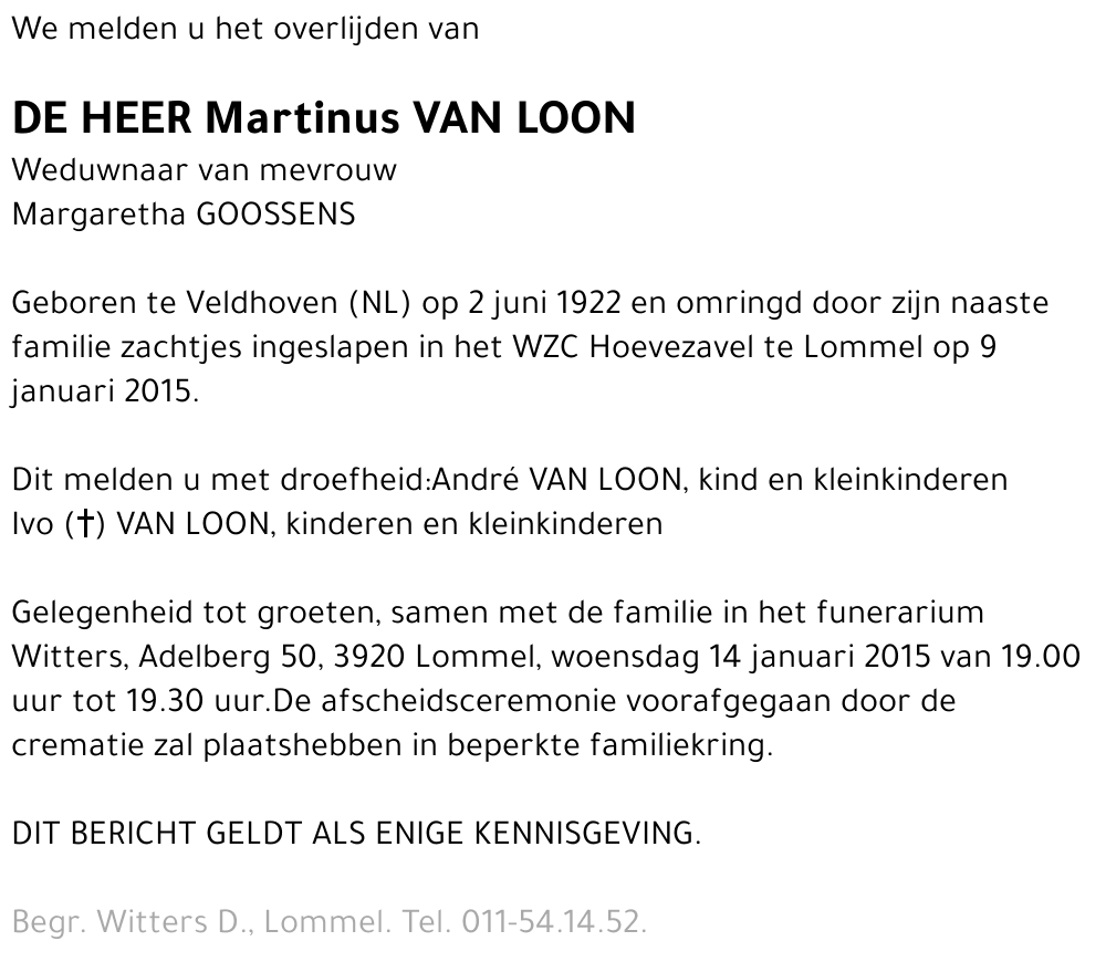 Martinus Van Loon