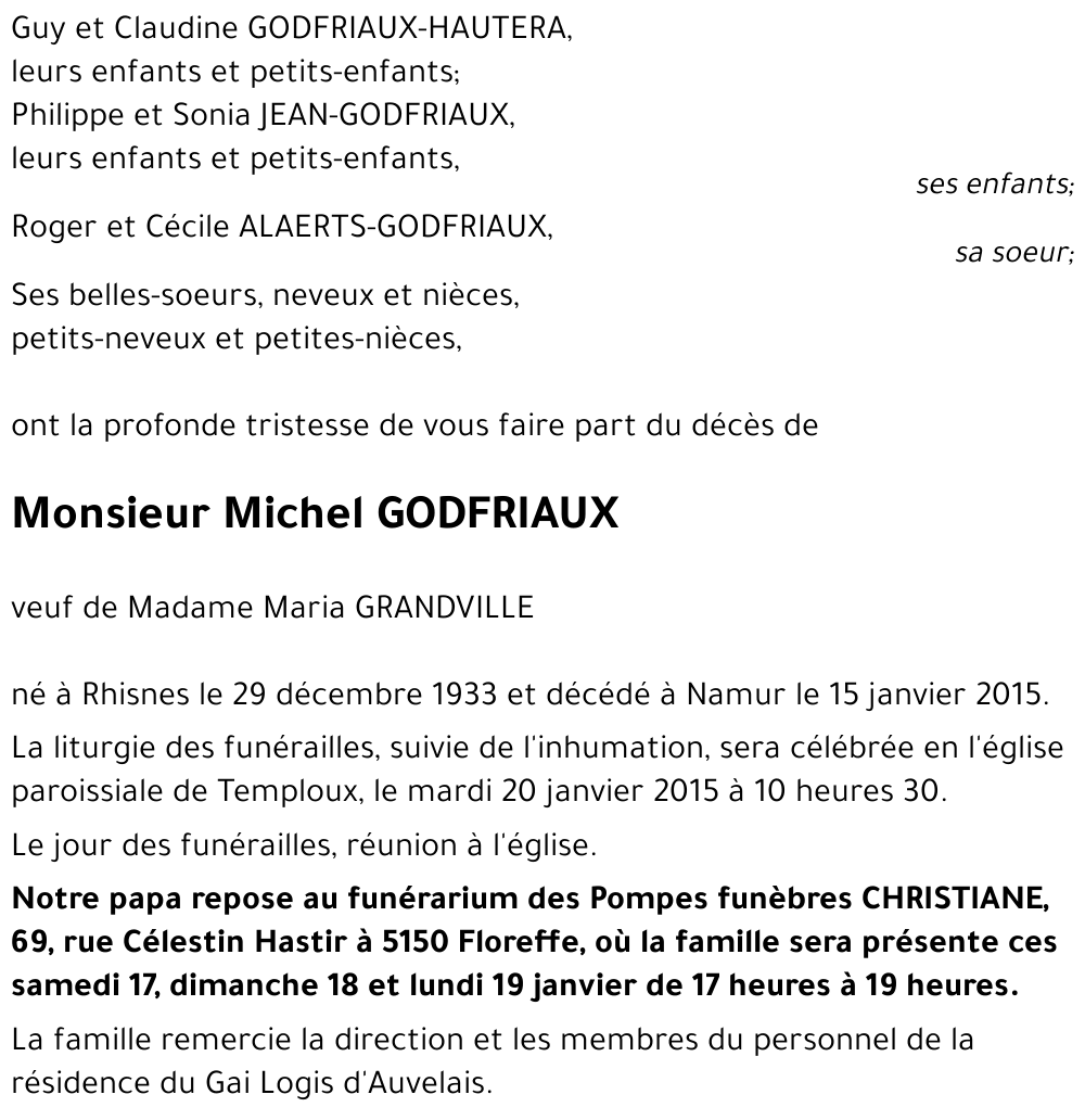 Michel GODFRIAUX
