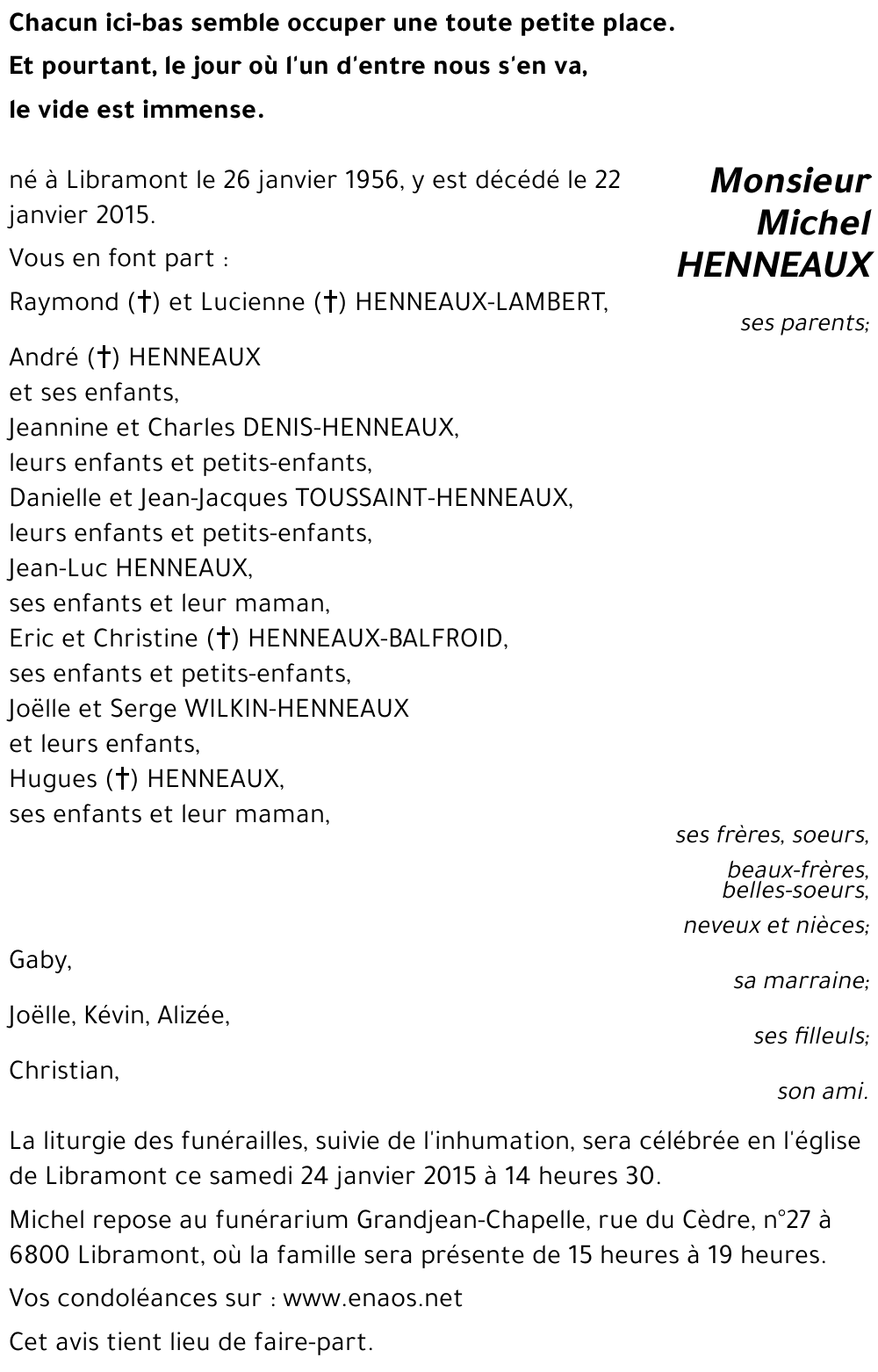 Michel HENNEAUX