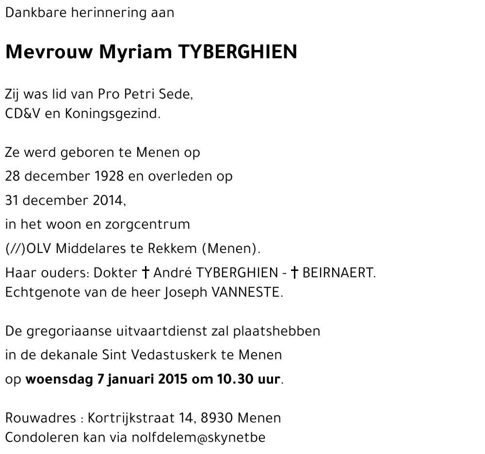 Myriam TYBERGHIEN