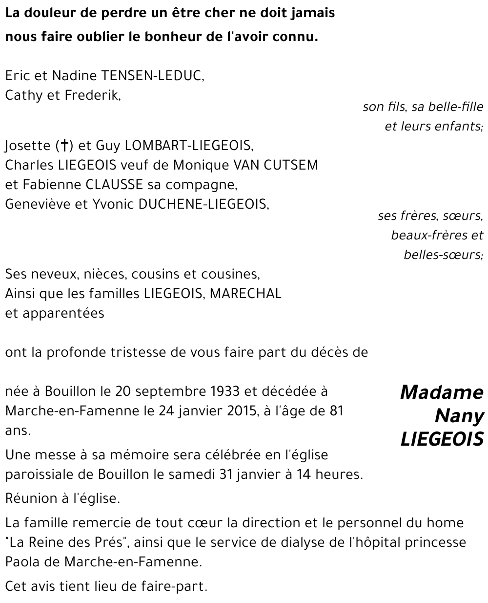 Nany LIEGEOIS