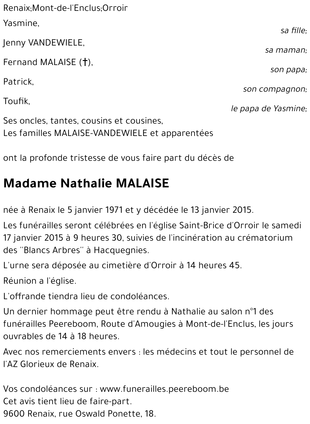 Nathalie MALAISE