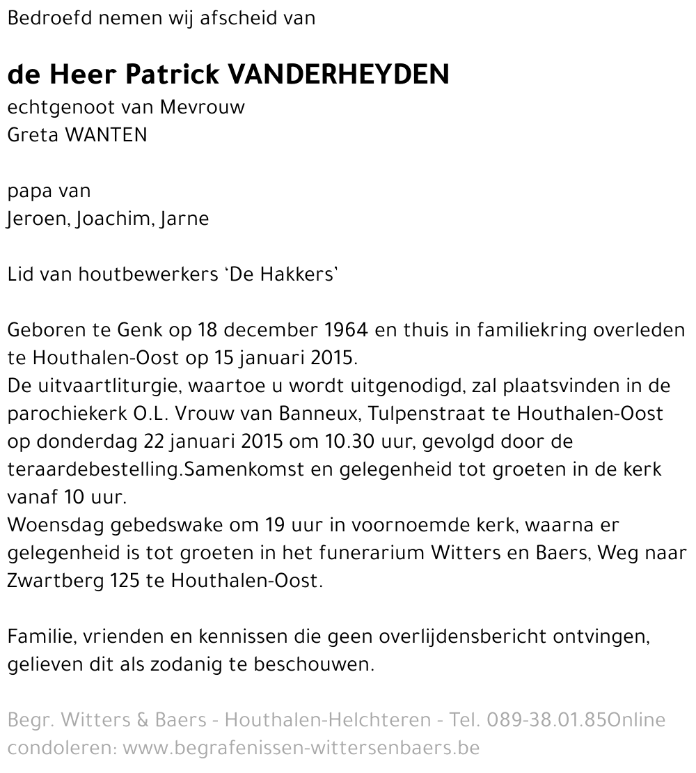 Patrick Vanderheyden