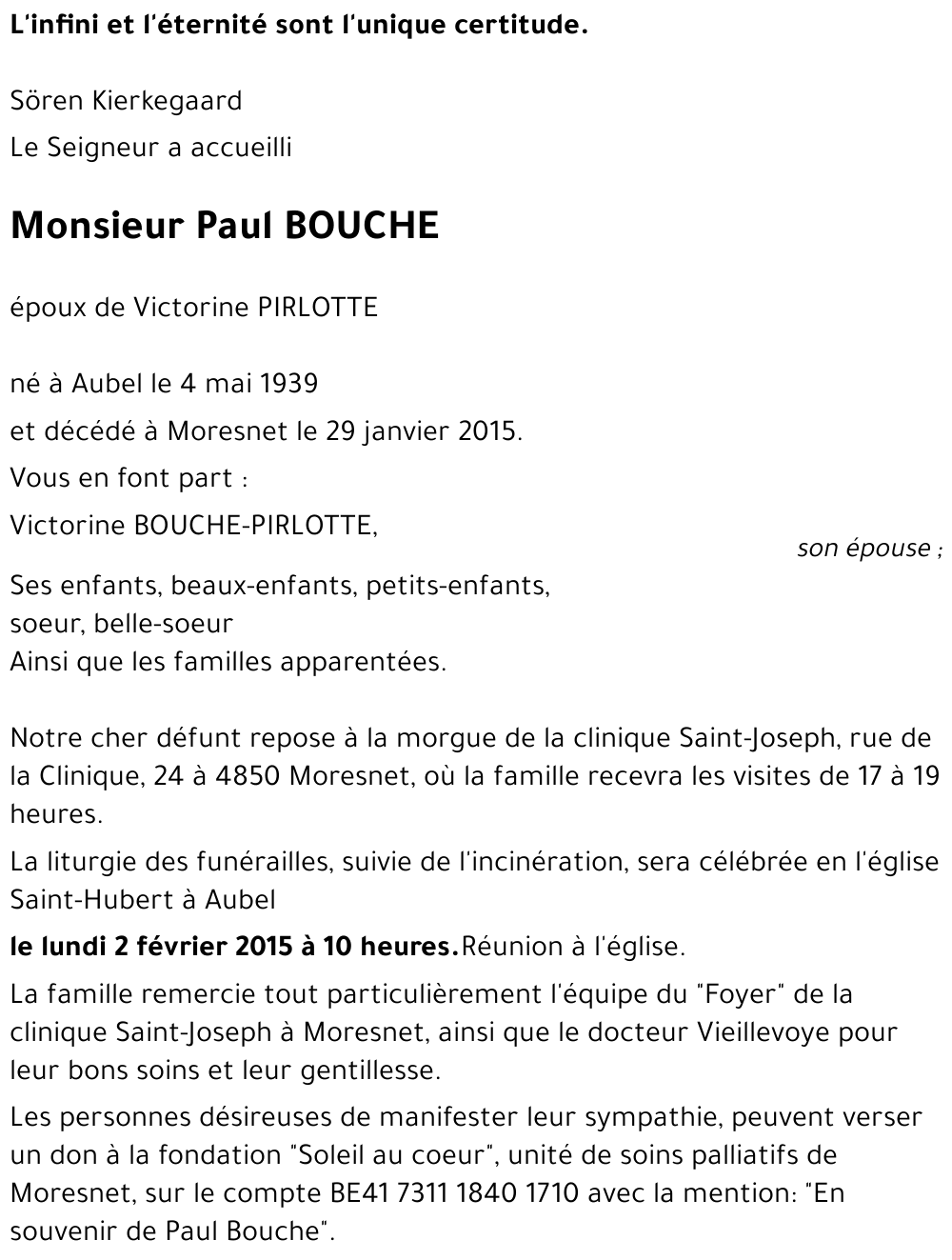 Paul BOUCHE