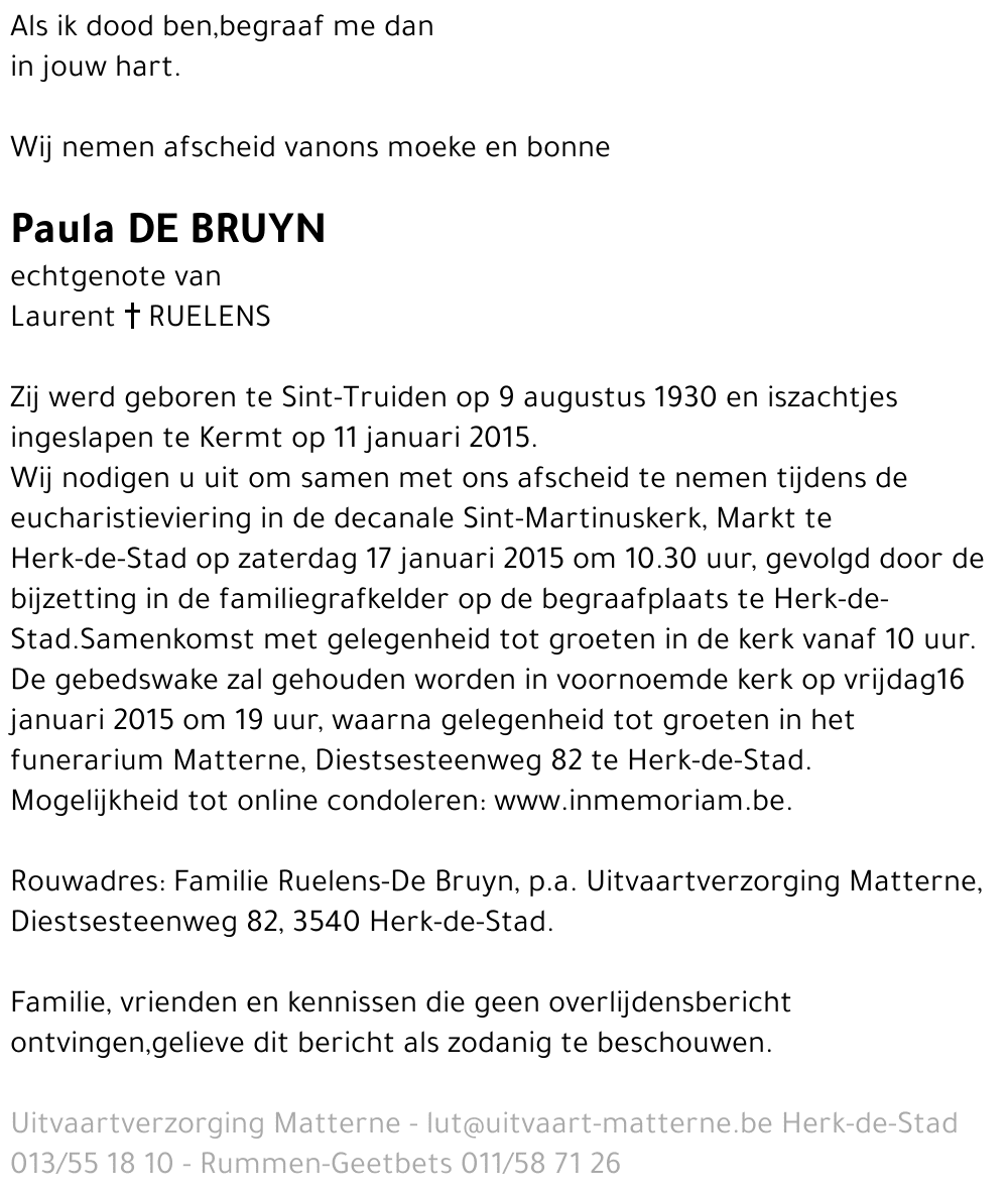 Paula De Bruyn
