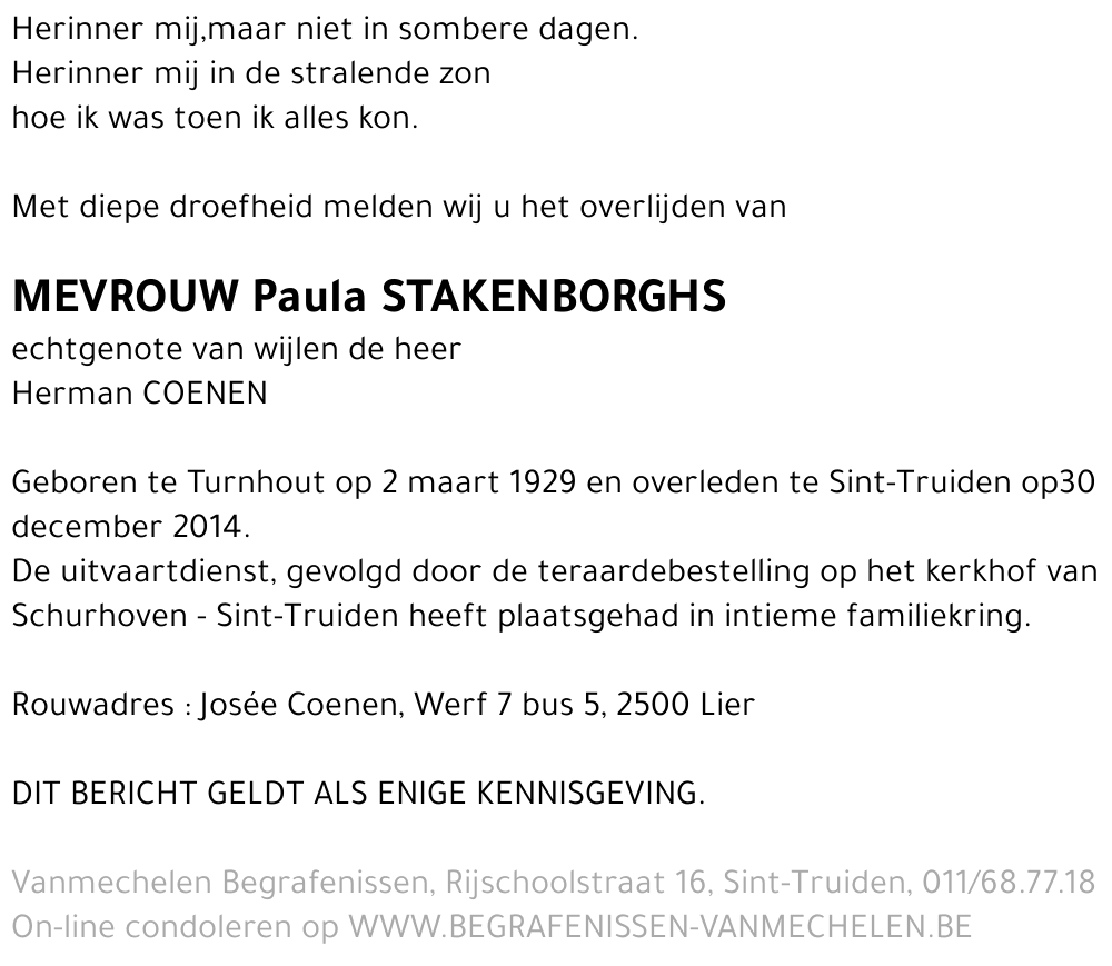 Paula Stakenborghs