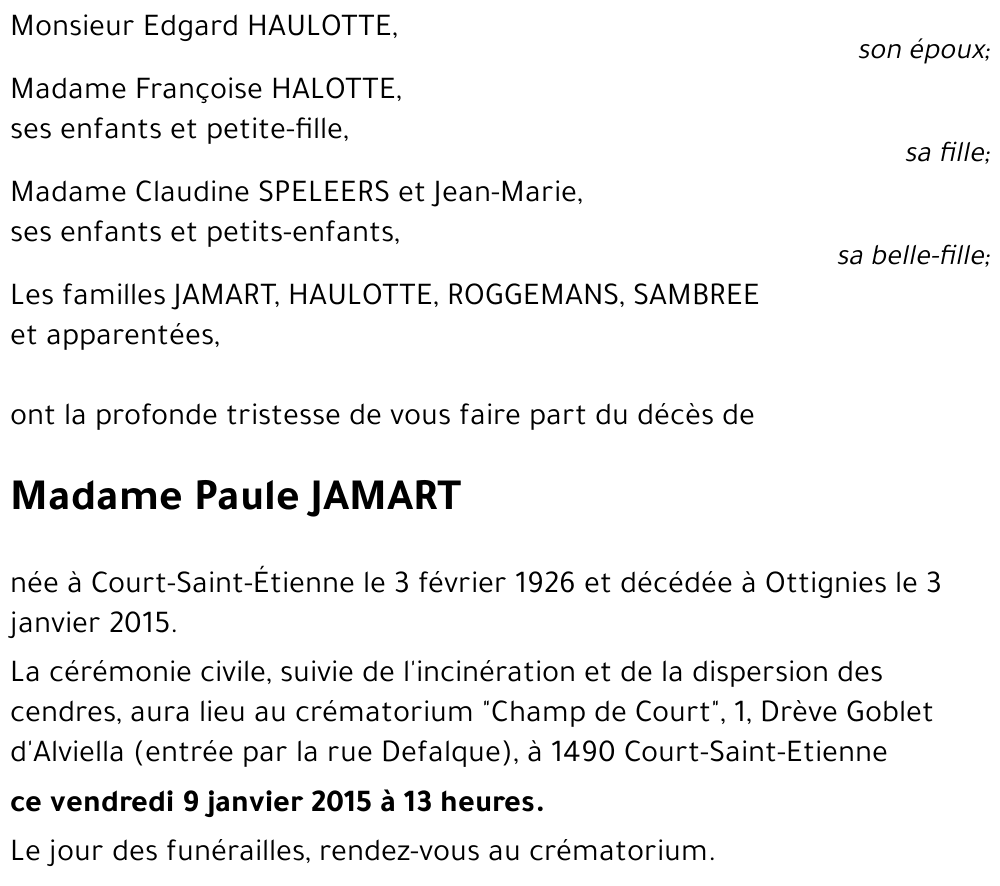 Paule JAMART