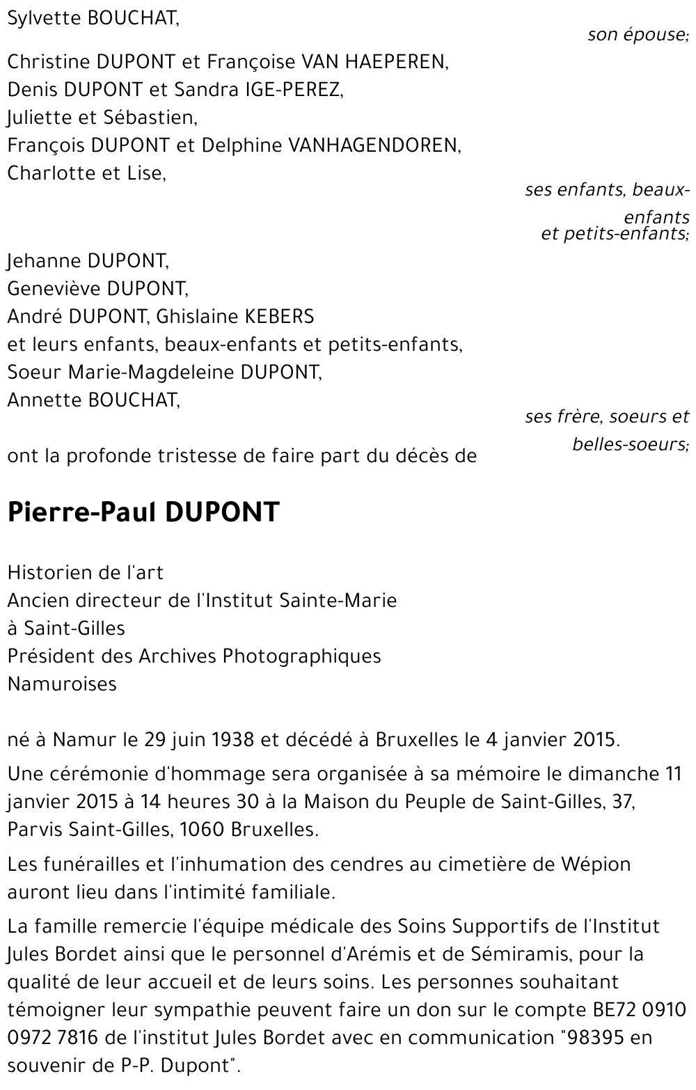 Pierre-Paul DUPONT