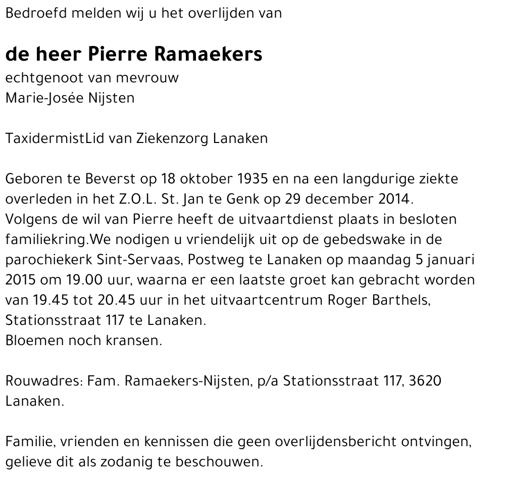 Pierre Ramaekers