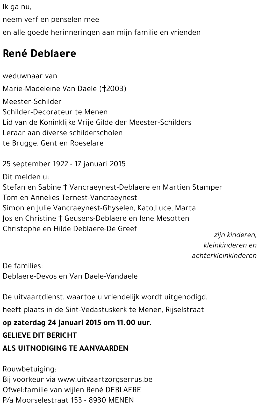 René DEBLAERE