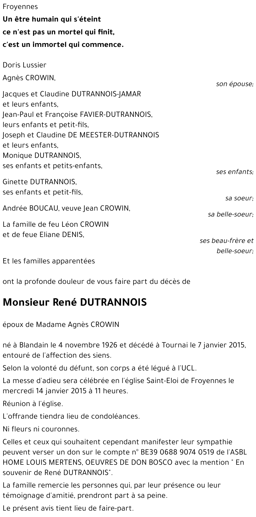 René DUTRANNOIS