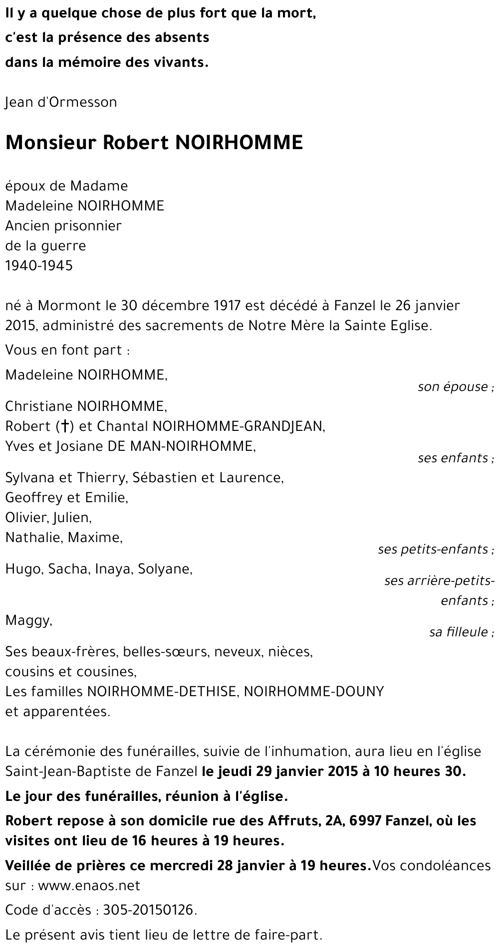 Robert NOIRHOMME