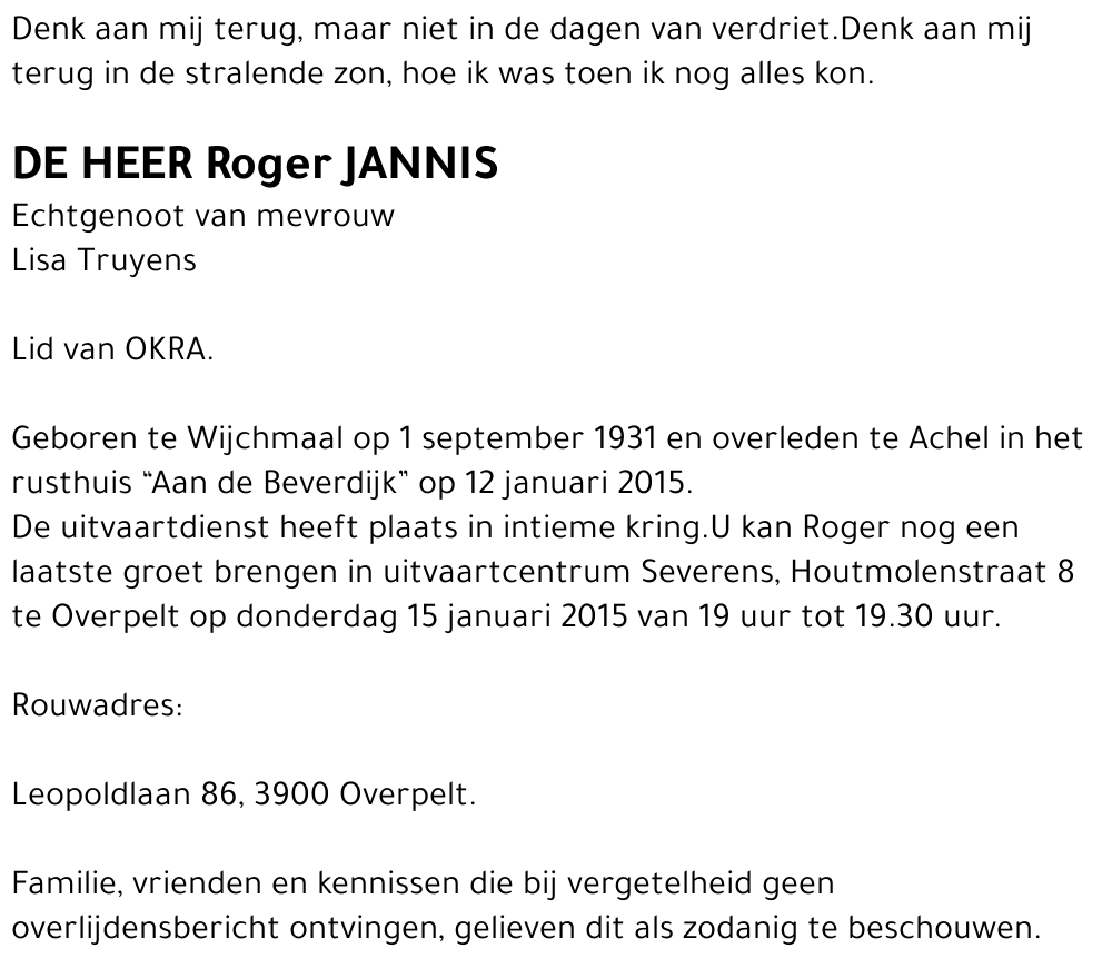 Roger Jannis