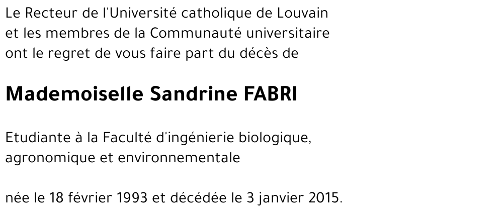 Sandrine FABRI