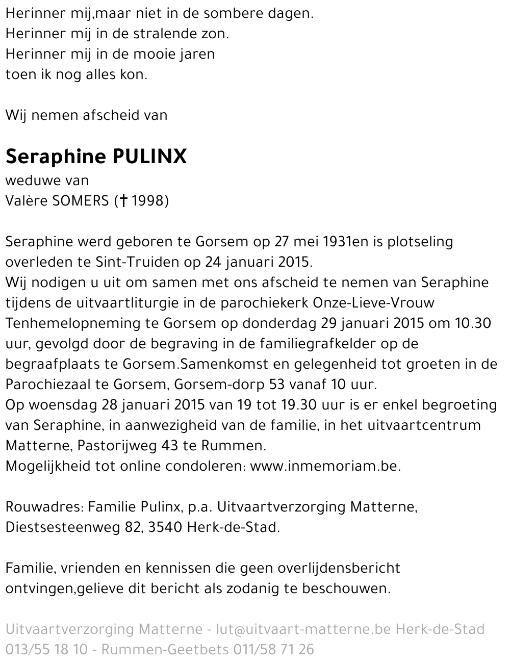 Seraphine Pulinx