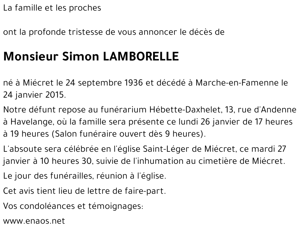 Simon LAMBORELLE