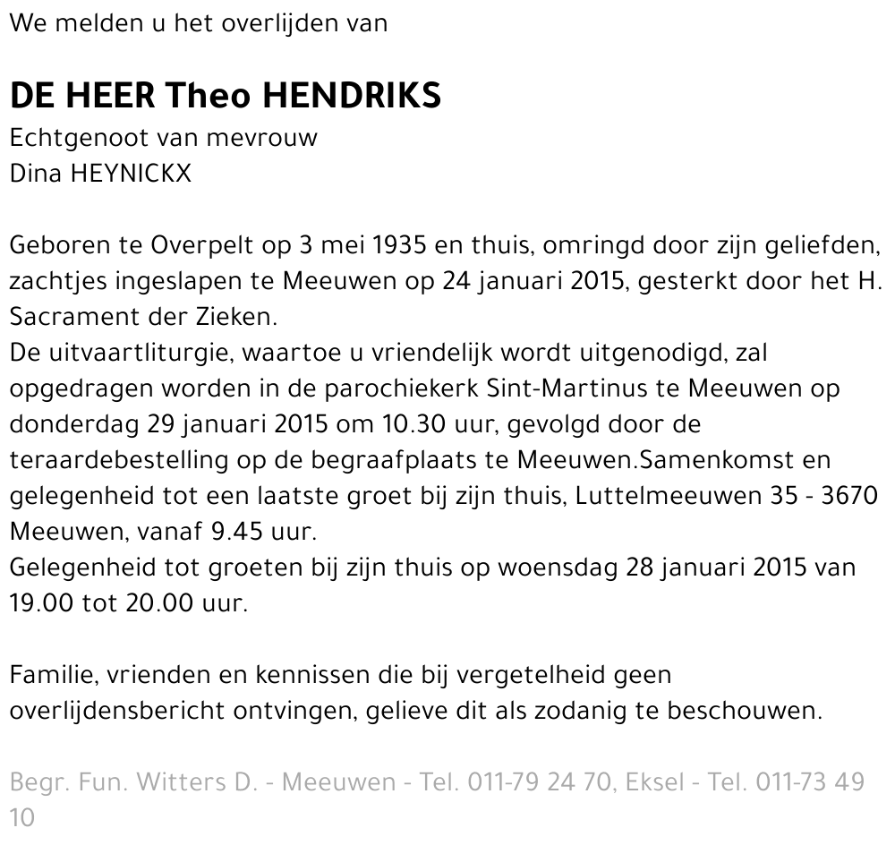 Theo Hendriks