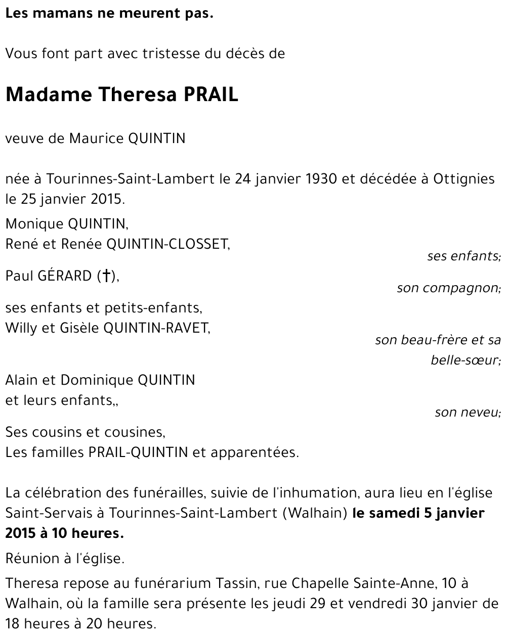 Thèrèsa PRAIL