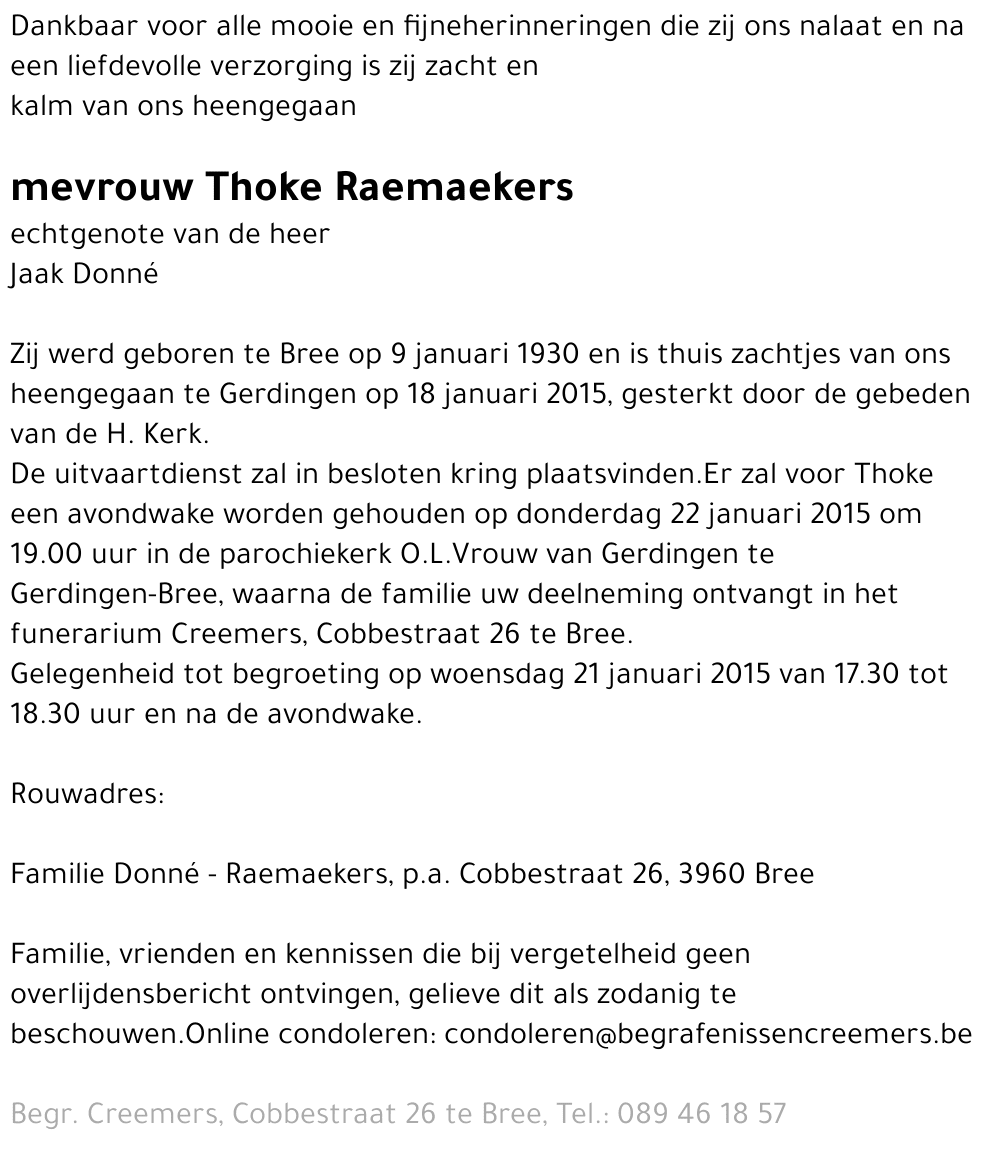 Thoke Raemaekers