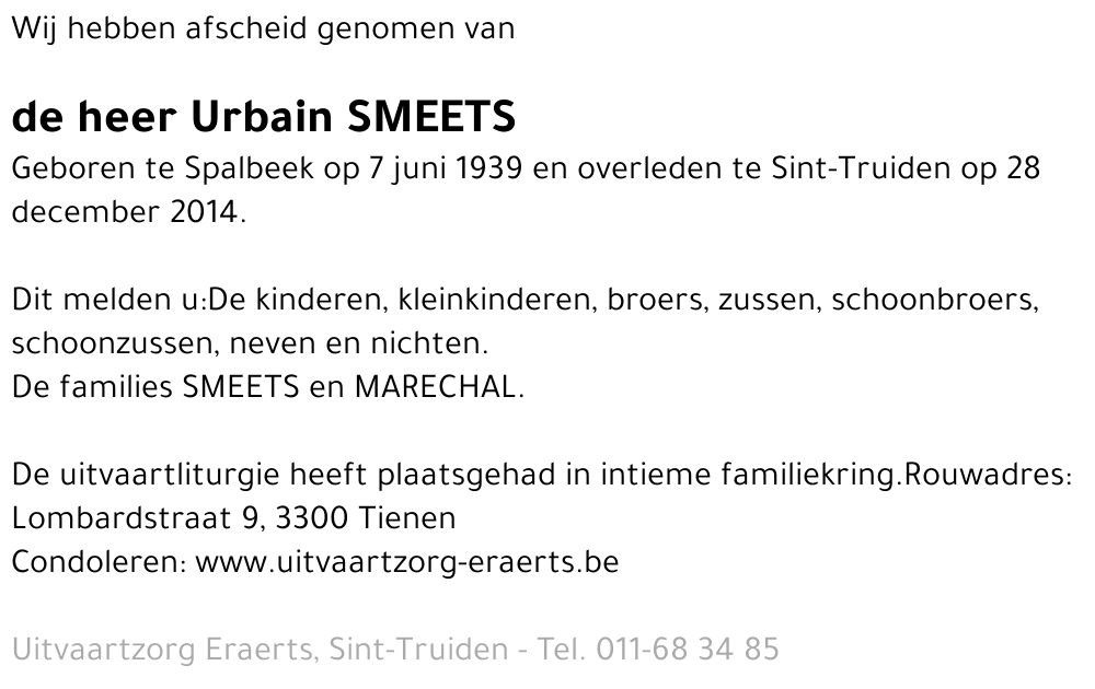 Urbain Smeets