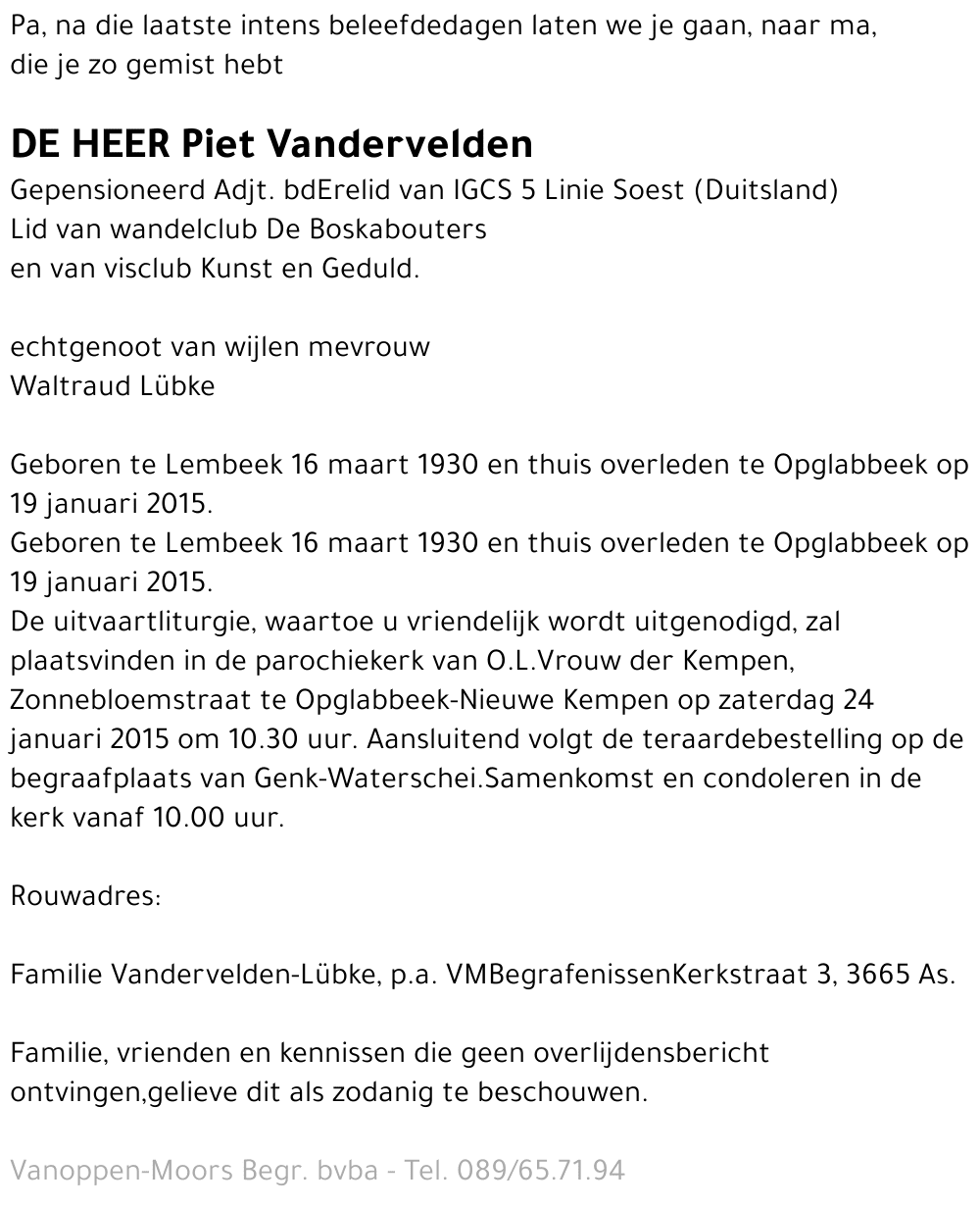Vandervelden Piet