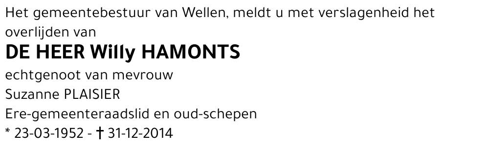 Willy Hamonts