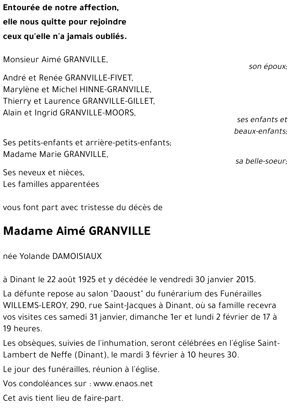 Yolande DAMOISIAUX