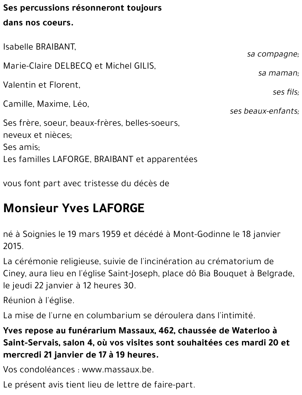 Yves LAFORGE