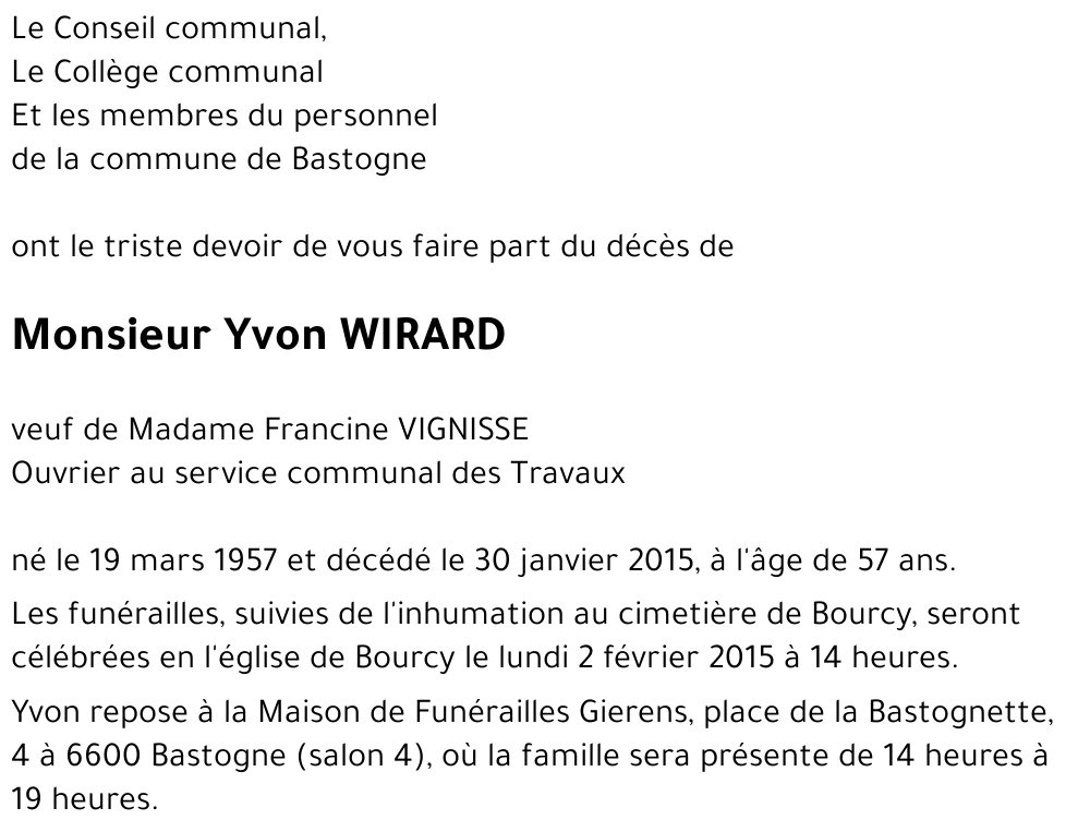 Yvon WIRARD