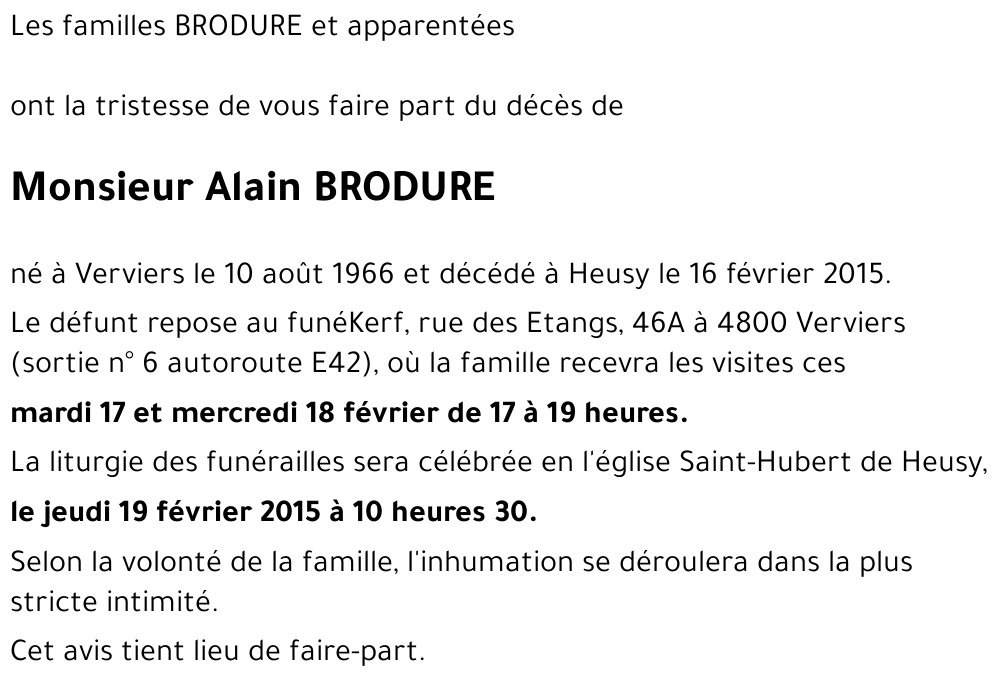 Alain BRODURE