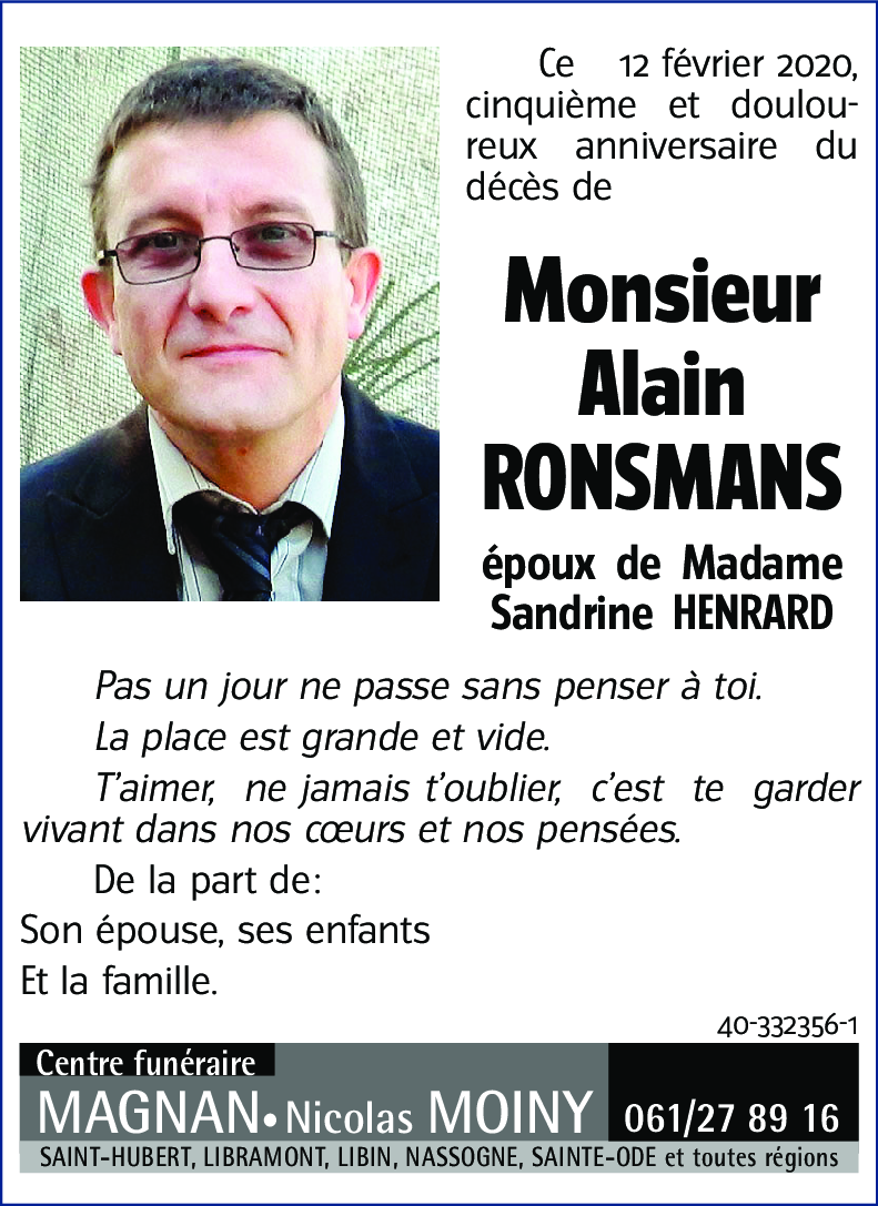 Alain RONSMANS