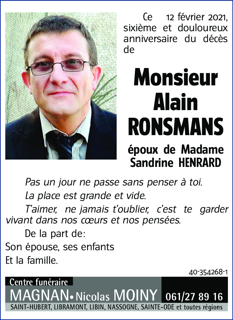 Alain RONSMANS