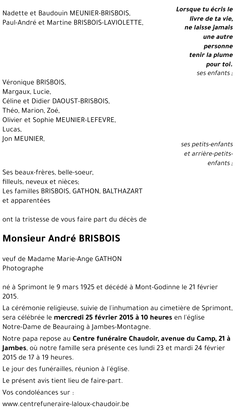 André BRISBOIS