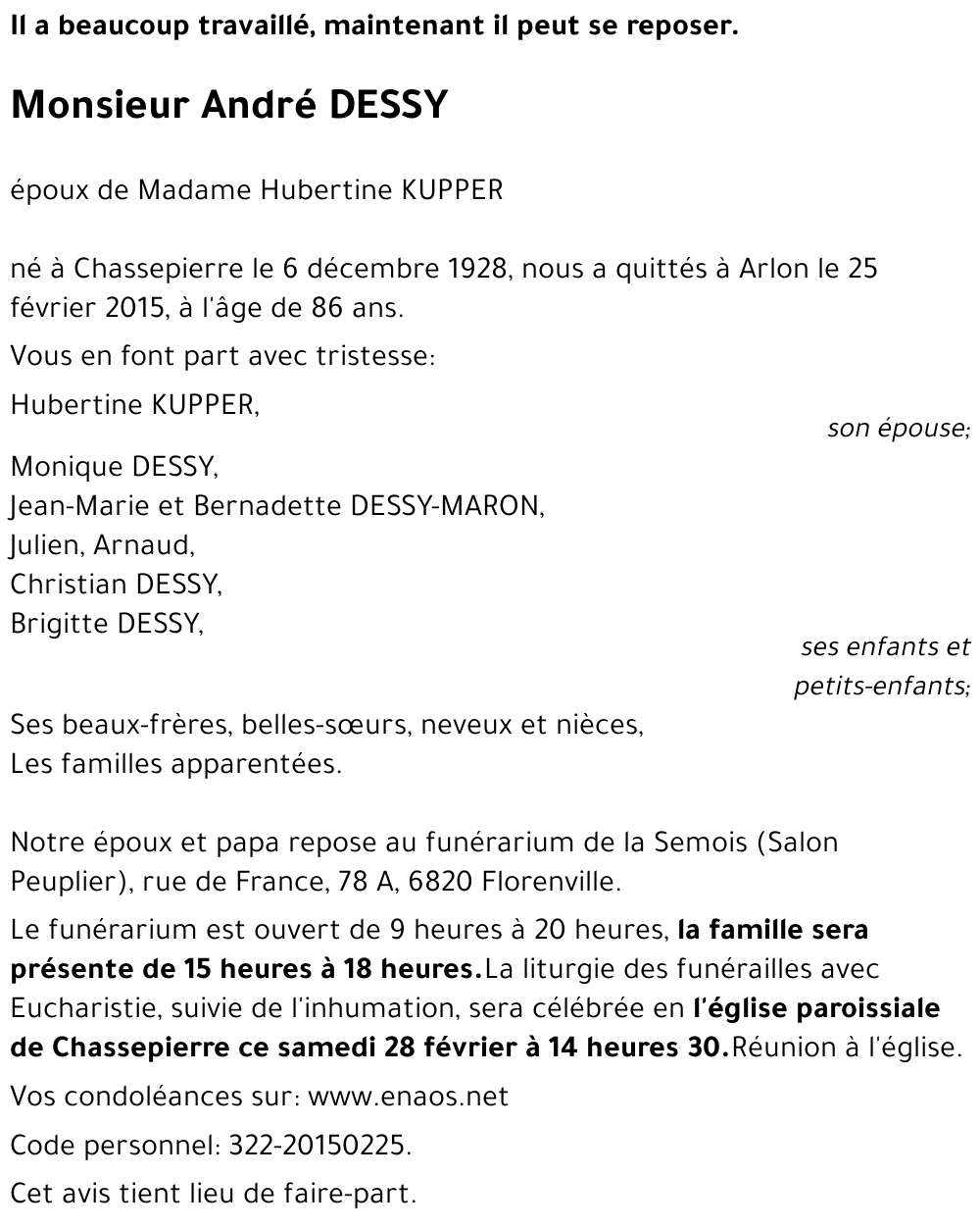 André DESSY