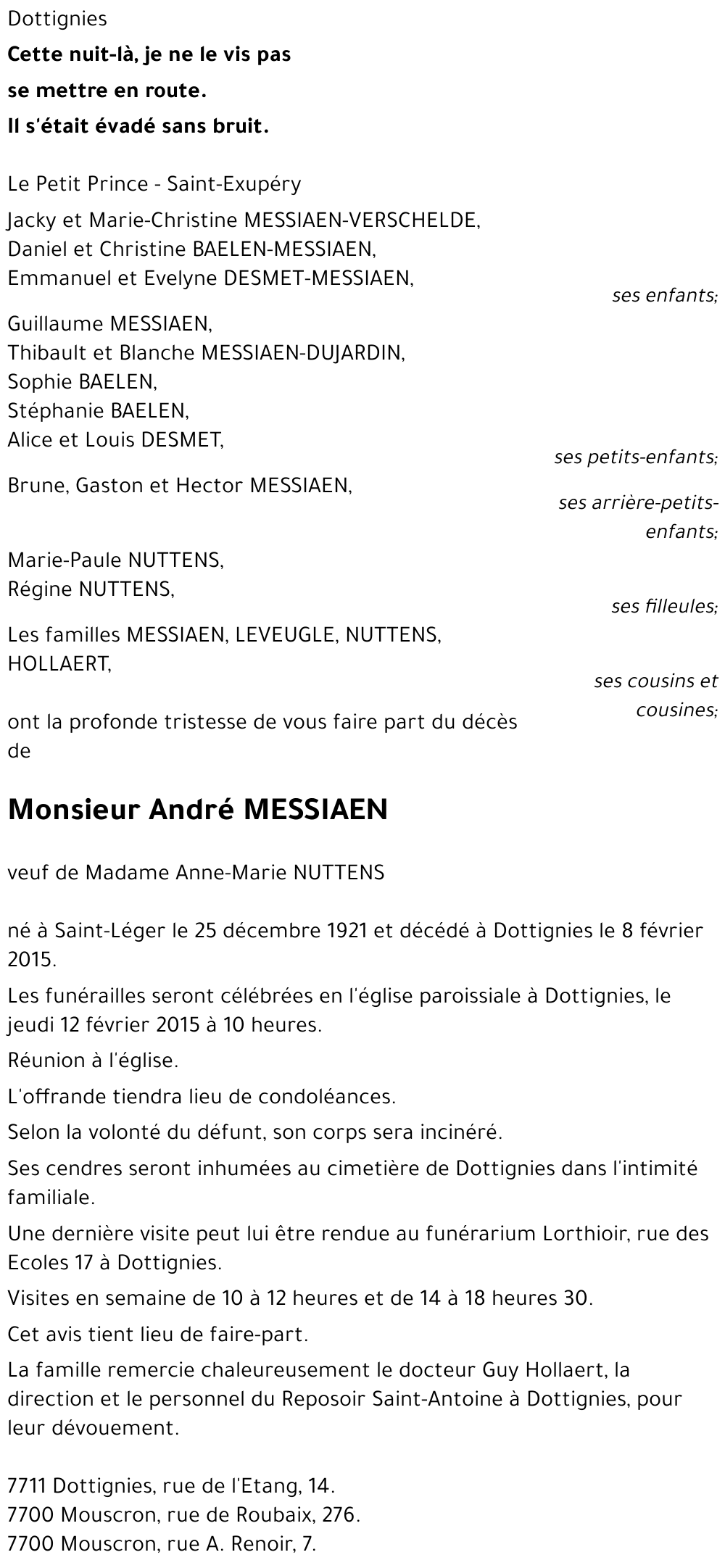 André MESSIAEN
